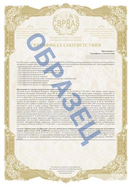 Образец Приложение к СТО 01.064.00220722.2-2020 Веселый Сертификат СТО 01.064.00220722.2-2020 